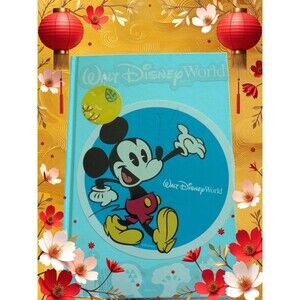 Walt Disney World Mickey Mouse Sky Blue Handmade Sticker Covered Journal